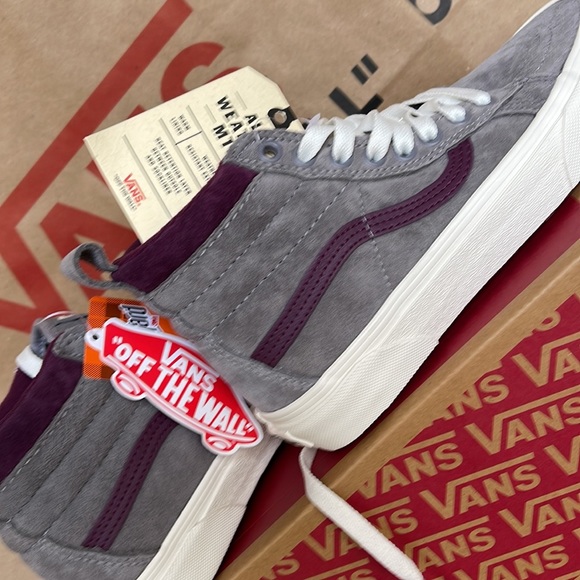 Vans Sk8-Hi MTE Forest Gray/Prune sneakers WMNS - Picture 15 of 16